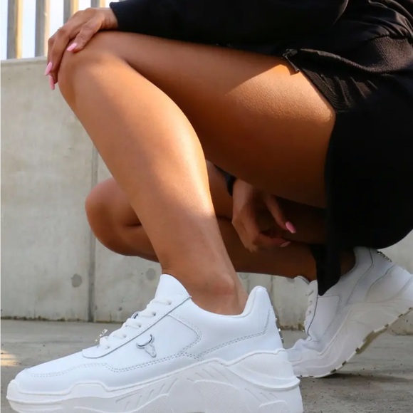 Windsor Smith Carte Marshmallow Nubuck Sneakers - Picture 9 of 10